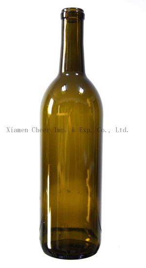 750 মিমি আন্টি সবুজ রঙের গ্লাস বোডোর বোতল কর্ক ফিনিস (PT750-0108E)