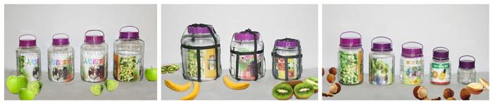big glass jars